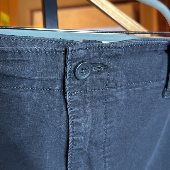 Nautica Stretch Ripstop Cotton Cargo Shorts Black Size 48W BG - Picture 7 of 13